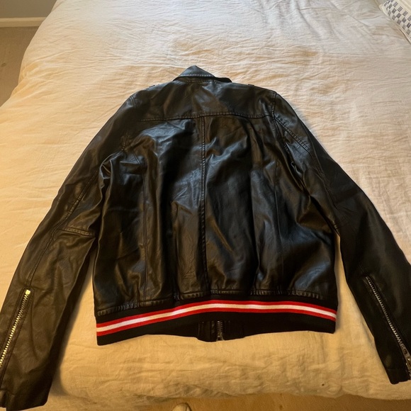 NWT Blank NYC Leather bomber Jacket M - Picture 3 of 9